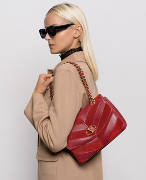 Valentino Красная кожаная сумка Djuna 9W2B0T55TIE