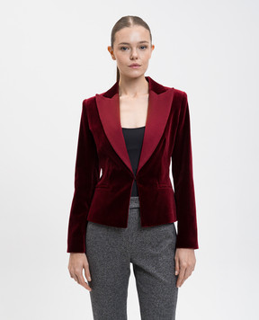 Max Mara Червоний оксамитовий жакет Eolie EOLIE