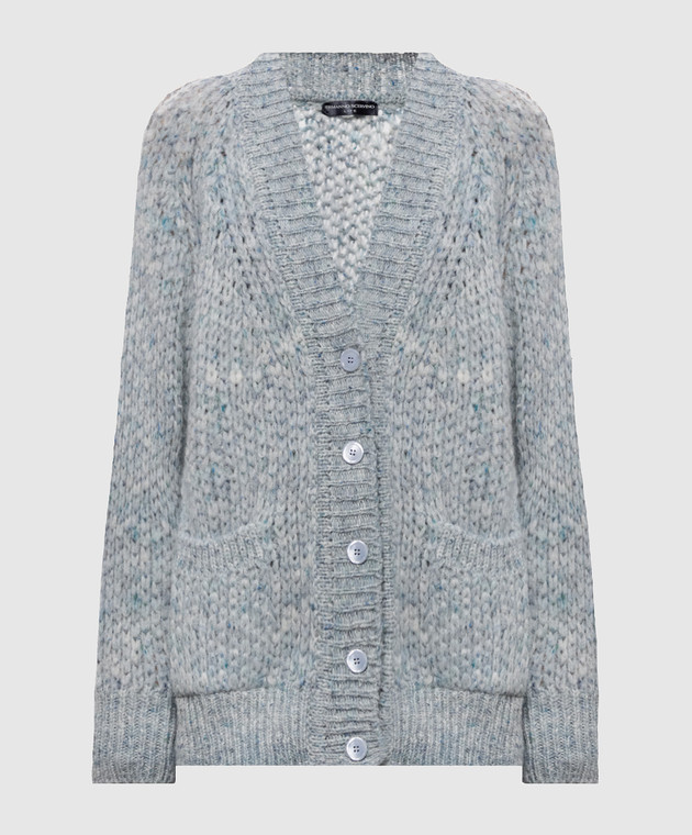 Ermanno Scervino Life Голубой кардиган с шерстью альпаки D494N503IJT