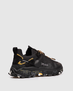 Premiata Чорні комбіновані кросівки CROSS 0.2 CROSS02384