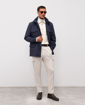 Loro Piana Синя утеплена куртка FAM3293