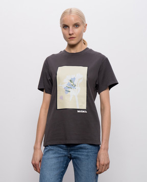 Max & Co Серая футболка Gnuno с фактурным логотипом MCOOGNUNO