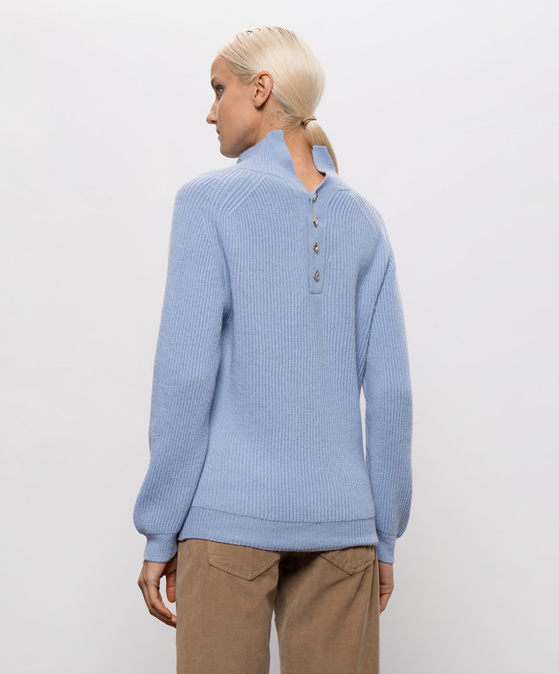 Dondup Голубой свитер Dolcevita DT458M00988D002 изображение 4