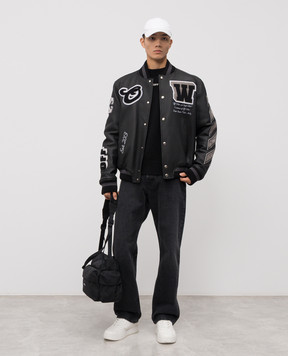 Off-White Серые джинсы с эффектом потертости 44MYA138C9D002