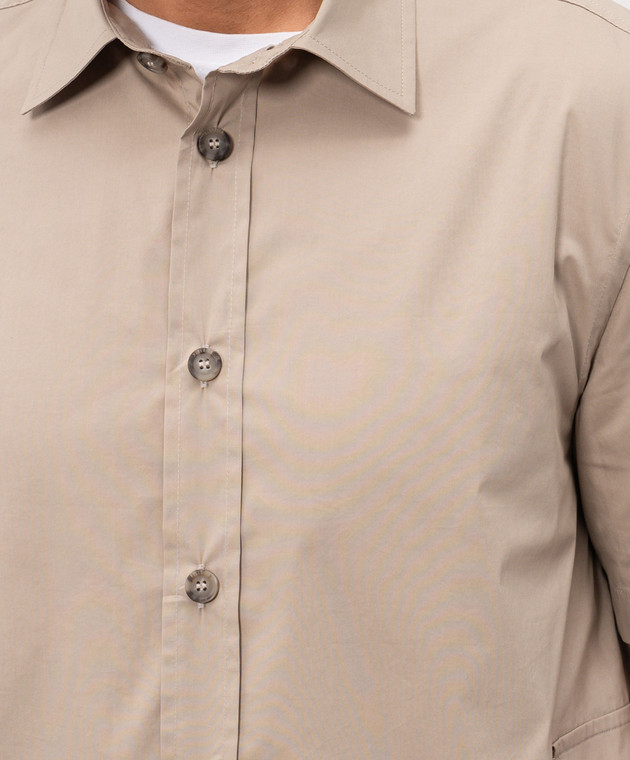 Peserico Бежева сорочка з короткими рукавами R5605600029 зображення 5