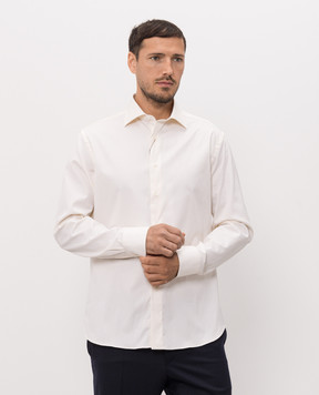 Canali Рубашка цвета айвори GA03807CCL7018