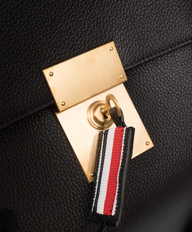 Thom Browne Черная кожаная сумка Bolton MAG473AL0105 изображение 5
