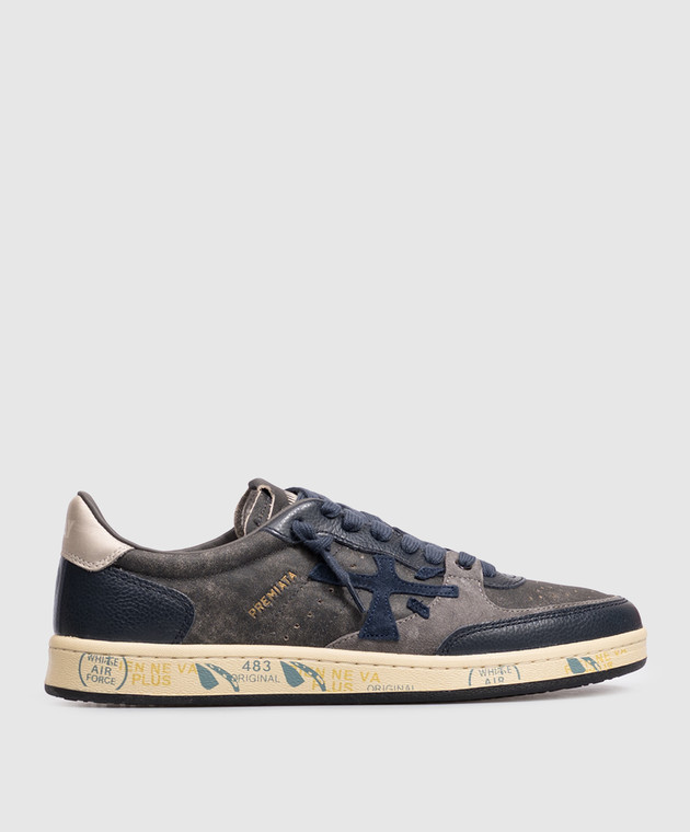 Premiata Серые кожаные кроссовки BSKTCLAY BSKTCLAY8444