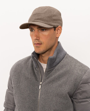 Doriani Cashmere Коричневая кепка из шерсти 191T125T125