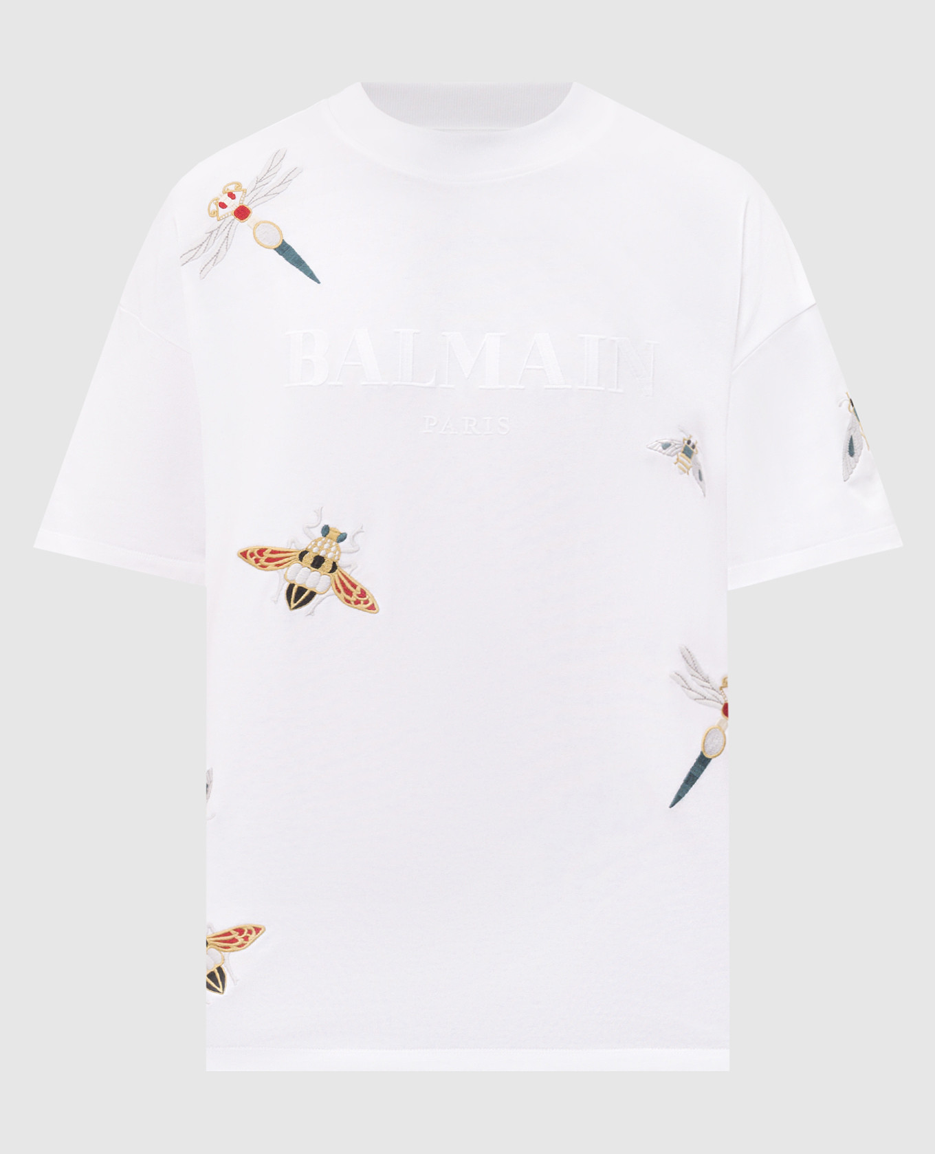 Белая футболка с вышивкой Insect