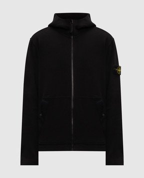 Stone Island Черная спортивная куртка с логотипом патча L2S156100020S0472