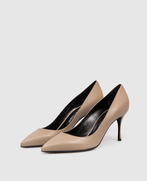 Sergio Rossi Коричневі шкіряні туфлі Godiva A43841MCPT04