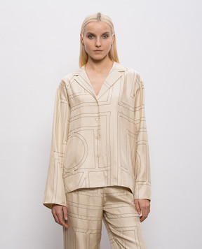 Toteme Бежевая блуза из шелка 213755707