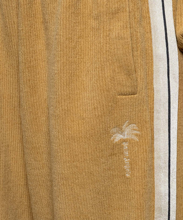 Palm Angels Коричневые спортивные штаны PAWCJ001FB001 изображение 5