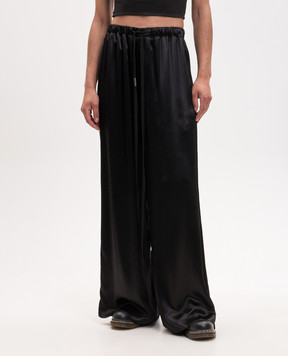 Ann Demeulemeester Чорні штани Sofi Relaxed Lounge B0014017FA734