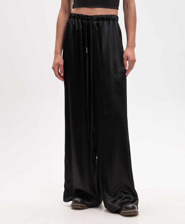Ann Demeulemeester Черные брюки Sofi Relaxed Lounge B0014017FA734 изображение 3