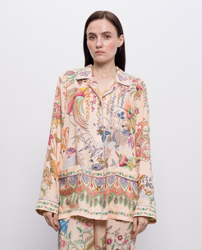 Etro Рожева блуза в піжамному стилі WRIA010099SPSI4