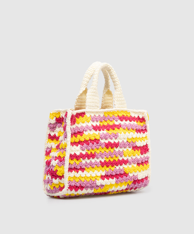 Versace Дитяча в'язана сумка з нашивкою логотипа 10232311A17239 зображення 2