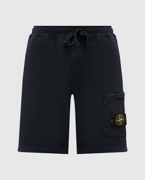 Stone Island Сині шорти з логотипом L1S156200011S0051