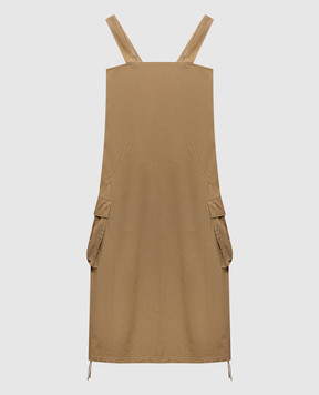 Y`S Yamamoto Коричнева сукня-карго YKD18016