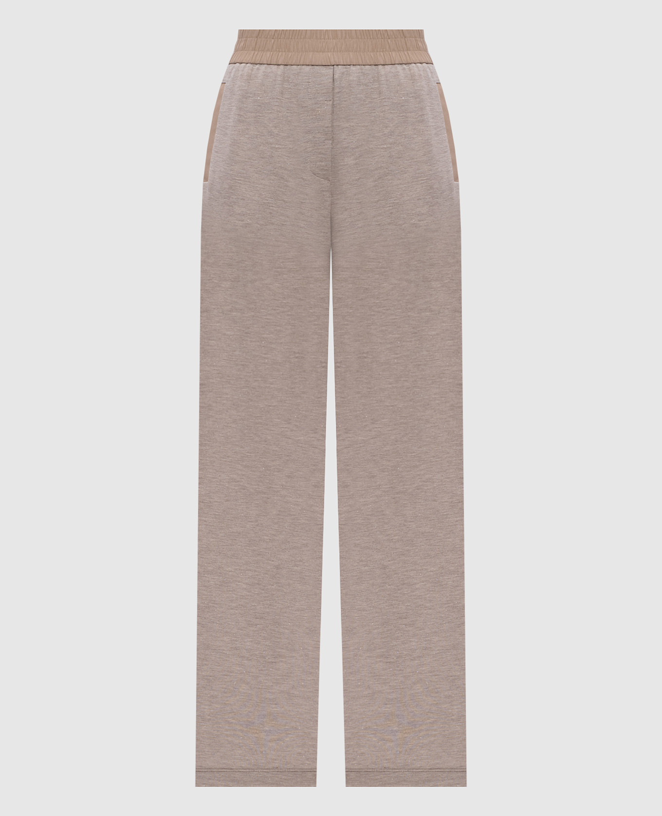 

Серые спортивные брюки с люрексом, Серый, Спортивные штаны