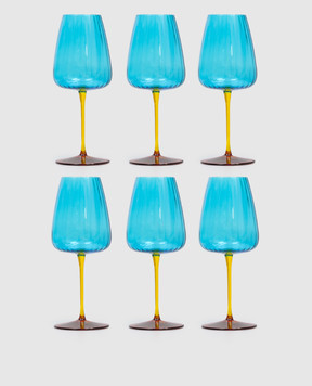Vema Набір блакитних келихів Joy 6 шт JOY55CL