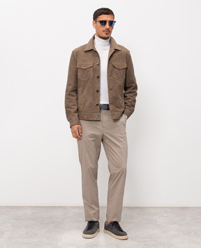 Peserico Бежеві штани з нашивкою логотипа R5472503654