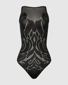 Wolford Черное боди ROSE 78335