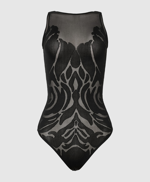 Wolford Черное боди ROSE 78335