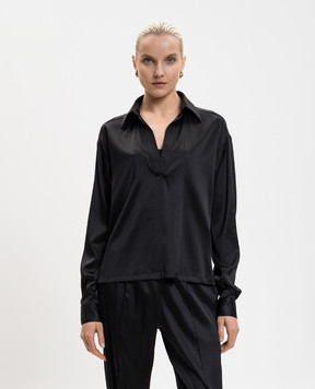 Tom Ford Чорна блуза із шовку TS2144FAX881