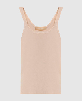 Ermanno Scervino Бежевий топ в рубчик D485L762HVT