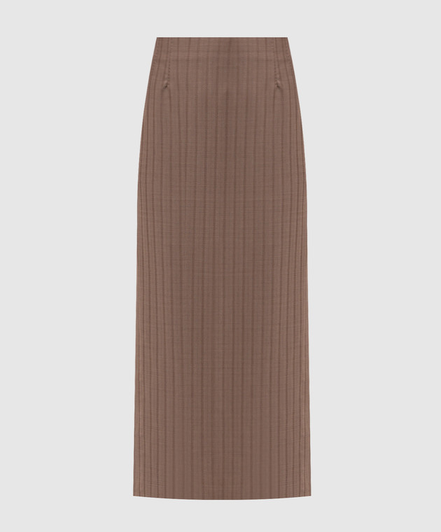 Etro Коричнева спідниця з вовни WRFA021499TJ213
