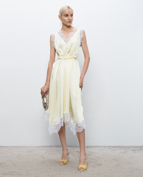 3.1 Phillip Lim Желтое платье с кружевом S26191100SKY