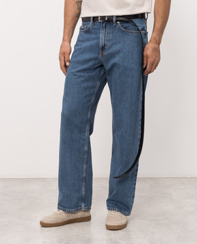 Ann Demeulemeester Черный кожаный пояс Willow B0012597LT128