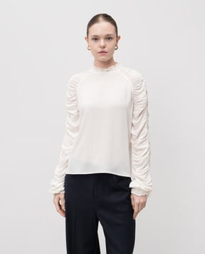 Twinset Біла блуза з логотипом 252TT2410