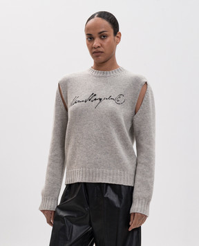 Maison Margiela MM6 Серый свитер с шерстью S52HL0065M13288