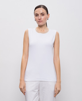 Peserico Белый топ S08721J0A5669