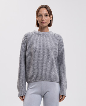 Allude Сірий светр з кашеміру та шовку 26577091