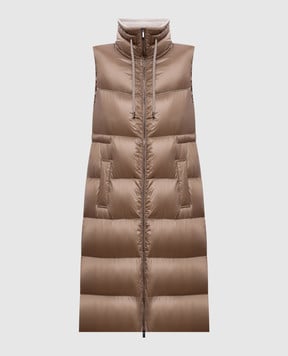 Peserico Коричневий пуховий жилет S033412200B