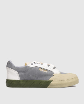 Off-White Серые замшевые кеды Vulc779 OMIA296F25LEA001