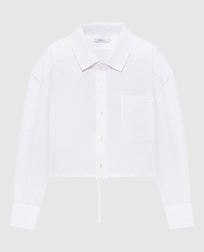 Givenchy Белая рубашка с вышивкой логотипа BW61LF1634