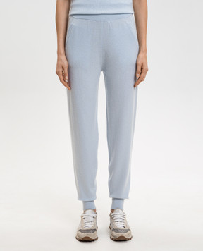 Allude Голубые спортивные штаны из кашемира 26211117