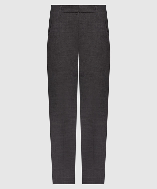 Brunello Cucinelli Сірі штани з вовною M0W07P8584
