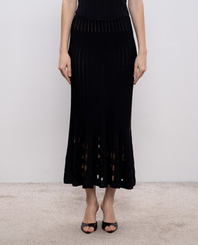 Twinset Чорна спідниця міді 261AP3072