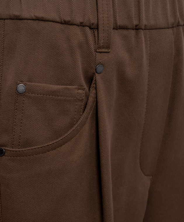 Brunello Cucinelli Коричневі джинси MP126P8417 зображення 5