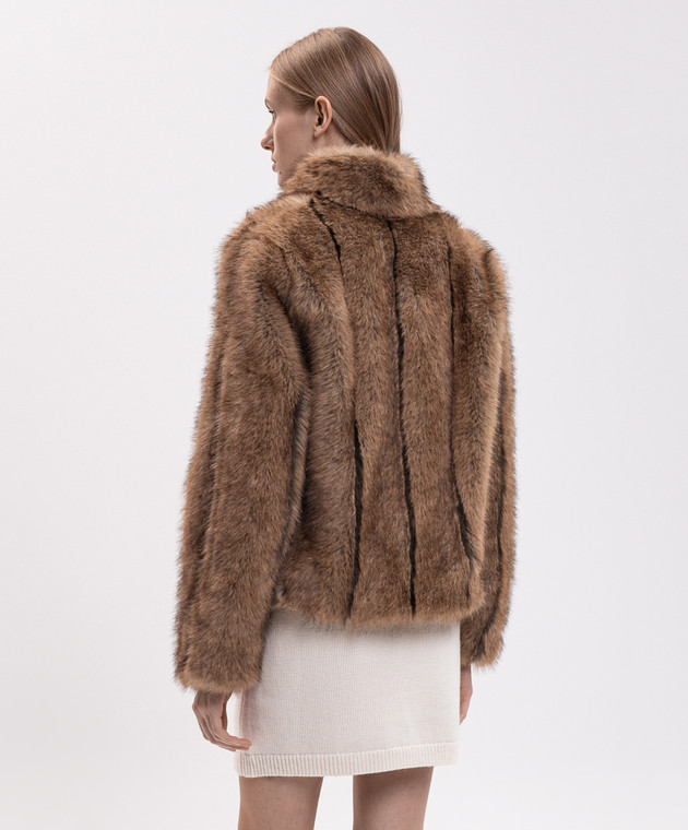 Twinset Коричнева куртка 262AQ2100 зображення 4