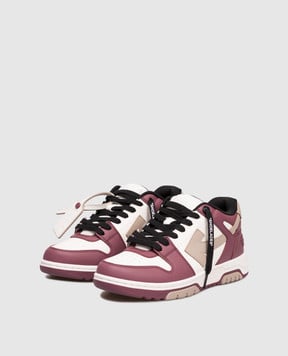 Off-White Білі шкіряні кросівки Out Of Office W259F5L003