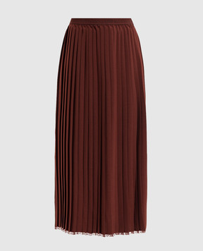Twinset Терракотовая юбка-плиссе 262TP2350
