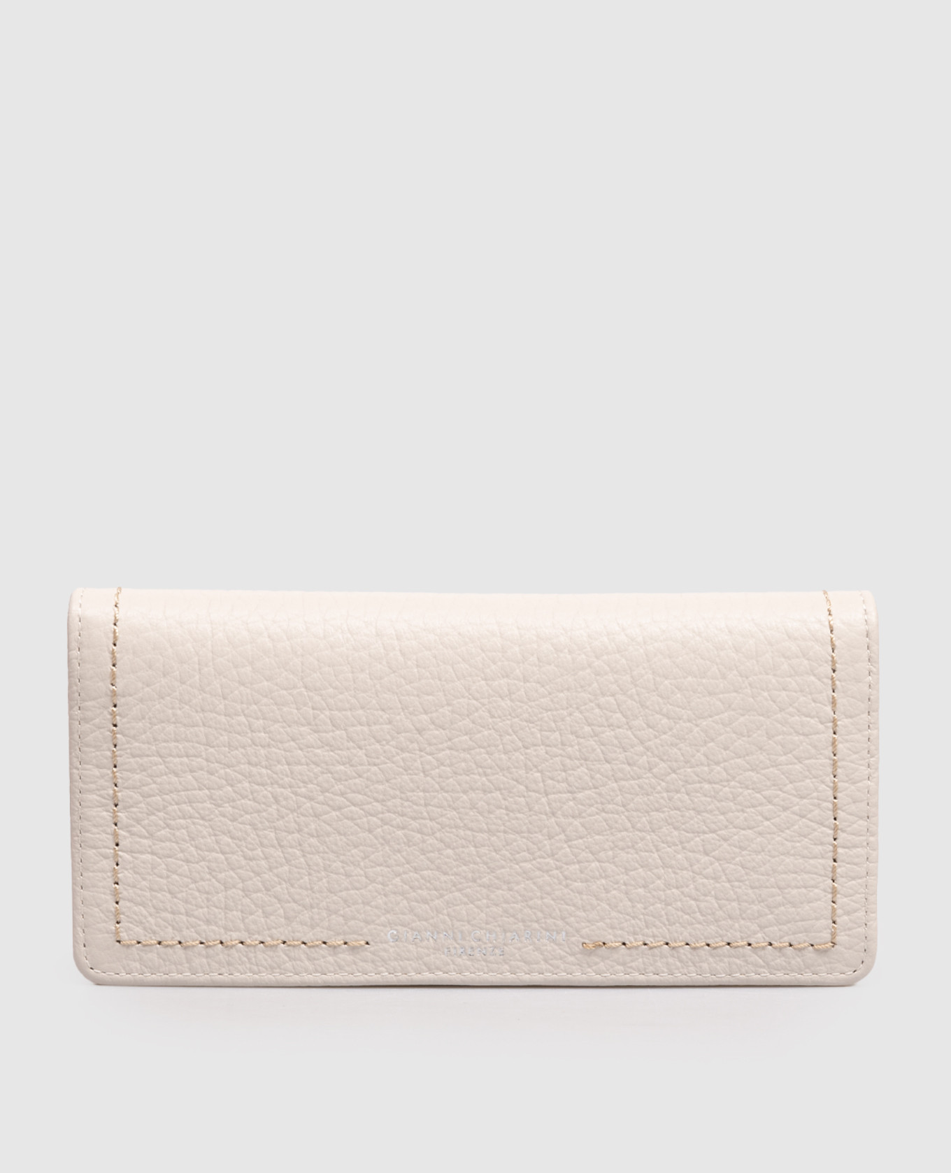 Бежевый кожаный кошелек