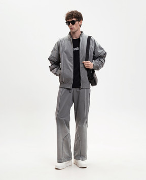 Off-White Сіра спортивна куртка 44MBD05MS26F002